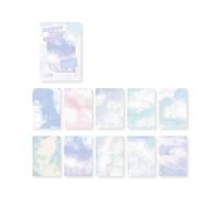 Multipurpose Creative Hand Painted Design Adhesive Sticky Note Selves Stick Write Sheets for Offices and School Color Themed Notepads Journal Notebook Notepads