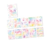 Multipurpose Creative Hand Painted Design Adhesive Sticky Note Selves Stick Write Sheets for Offices and School Color Themed Notepads Journal Notebook Notepads