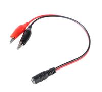 Multipurpose DC5.5x2.1mm Male Female to Alligators Clip Power Cord 12V Power Cord for Electronic Devices LED Light Adapter