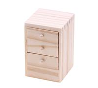 Multipurpose Dollhouses Miniature Bedside Cabinet 1 12 Scale Furniture And Fashion Stylish Game Accessory Daily Use Project Supplies