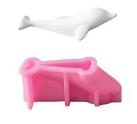 Multipurpose Dolphin Candle Holder Mold Set Sturdy Silicone Portable Resin Plaster Craft Supplies Various Sizes Detailed Designs