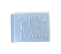 Multipurpose Essential Mold for Making Realistic Spoon and Fork Resin Creative Gifts or Decorations Silicone Resin Mold for Cutlery