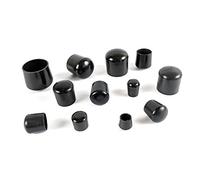 Multipurpose Feet. Plastic Ferrules, Range of Sizes, Made in Germany (Black, 20mm - See Second Image Before Ordering This Size, Pack of 12)