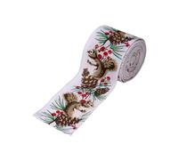 Multipurpose Festival Cloth Ribbon Christmas Decorations Gift Packaging Party Ornaments Reusable Decorative Trim Bright Fabric Ribbon Decoration