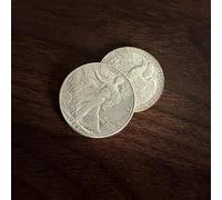 Multipurpose Flipper Coin (Walking Liberty Half Dollar) Magic Tricks Gravity/Magnetic Coin Magic Accessories Close-up Illusions Gimmicks Props
