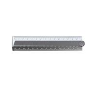Multipurpose Foldable Ruler for Children 15cm Folded to 30cm Extended Ergonomic Resin Aluminum Straight Measuring for Kids