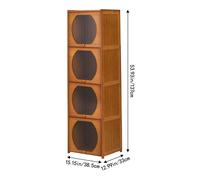 Multipurpose Freestanding Bookcase Storage Cabinet