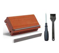 Multipurpose Fret End Dressing File 4 Angles Adjustable Guitar Trimming File for Crowns Shaping and Polishing Ergonomic Handle Dressing Tool
