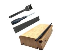 Multipurpose Fret End Dressing File 4 Angles Adjustable Guitar Trimming for Crowns Shaping and Polishing Guitar Burr Removal