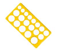 Multipurpose Geometry Stencils CirclesDrawing Template Ruler Geometric Drawing Templates Measuring Ruler for Engineering Drawing Tool