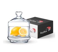Multipurpose Glass Container Avocado, Onion, Tomato, and Lemon Keeper Saver Holder Container, Fruit, Butter Citrus Mini Containers for Fridge, Pepper and Salt Cellar with Lid (1 Piece)