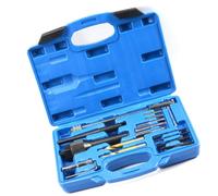 Multipurpose Glow Plug Service Extractor Engine Repair Tool 16 Piece Kits Compact Organizers Case Mechanics Essential Glow Plug Extractor Set