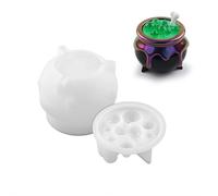 Multipurpose Halloween Cauldron Mold - Food-Grade Silicone Texture Mold for Candy Jars/Chocolates/Jellies, Heat-Resistant 230°C, Easy Demolding & Reusable (Bone Bubble)
