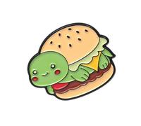 Multipurpose Hamburger Hot Dogs Brooch Accessory For Fashion Lovers And Food Fan Look To Expresses Individuality Casual Outfit Pin