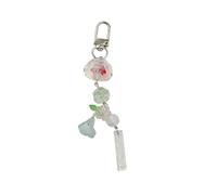 Multipurpose Handmade Beaded Phone Chain Fashion Jewelry Peace Strap Accessories Lightweight Resin Keychain Charm Unique Beaded Phone Strap, フリーサイズ