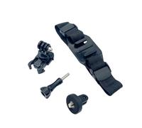 Multipurpose Helmet Accessory for Action Cameras Includes Base and Adapters Use in Extreme Activity Bike Mount