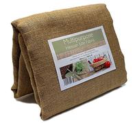 Multipurpose Hessian Jute Fabric. 100% Biodegradable Plant Based Fabric for Gardening, Rustic Home Decor, Pergola Shade Cover, Fence Cover, Crafting. (3 metres)