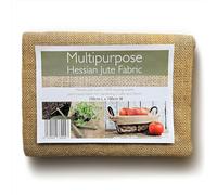 Multipurpose Hessian Jute Fabric. 260 GSM. 100% Biodegradable Plant Based Fabric for Gardening, Rustic Home Decor, Pergola Shade Cover, Fence Cover, Crafting. (1 metre)