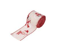 Multipurpose Holiday Decoration Ribbon Fade Proof Fabric for Christmas Door Frame Staircase Styling Holiday
