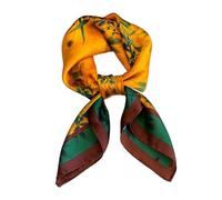 Multipurpose Imitated Silk Scarf for Women Square Hair and Neck Accessory Comfortable and Fashionable Decoration