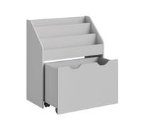 Multipurpose Kids Bookshelf and Toy Organiser, Dove Grey