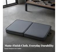 Multipurpose Kneeling Pad Comfort Cushion Support with Foldable Body Neoprene Foam Filling Carry Handle Piped Edge Textile Cover Suitable for Garden, Dark Green and Gray, Small