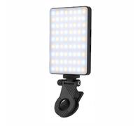 MultiPurpose LED Selfie Light with Rotatable Phone Clip Mount Rings for Content Creators and Photographers Color Temperature Camera