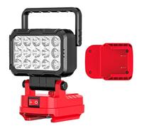 Multipurpose LED Utility Lamp LED Work Light with 5V 2.1A USB Charging Port and Durability Aluminum Body Long Last Rechargeable Work LightBattery AdapterBattery AdapterBattery Adapter