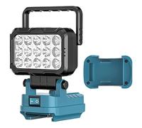 Multipurpose LED Utility Lamp LED Work Light with 5V 2.1A USB Charging Port and Durability Aluminum Body Long Last Rechargeable Work LightBattery AdapterBattery AdapterBattery Adapter