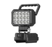 Multipurpose LED Utility Lamp LED Work Light with 5V 2.1A USB Charging Port and Durability Aluminum Body Long Last Rechargeable Work LightBattery AdapterBattery AdapterBattery Adapter