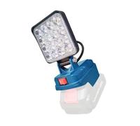 Multipurpose Lithium Batteries LED Work Light Foldable Base USB Interfaces Compatible for 14.4-20V Power Tool Lighting USB Charging Adapter