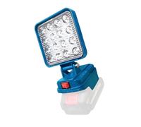 Multipurpose Lithium Batteries LED Work Light Foldable Base USB Interfaces Compatible for 14.4-20V Power Tool Lighting USB Charging Adapter