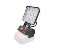 Multipurpose Lithium Batteries LED Work Light Foldable Base USB Interfaces Compatible for 14.4-20V Power Tool Lighting USB Charging Adapter