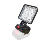 Multipurpose Lithium Batteries LED Work Light Foldable Base USB Interfaces Compatible for 14.4-20V Power Tool Lighting USB Charging Adapter