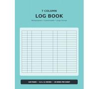 Multipurpose Log Book: Large 7 Column Record Book for Business, Inventory, Equipment, Daily Activity, Mileage, Orders, and General Tracking