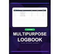 Multipurpose Logbook | 5 Column Log Book for Work, Home & Business: Blank 5-Column Notebook for Tracking Inventory, Mileage, Finances, Expenses, ... Pages | 8.5 x 11 in | Customizable Headers