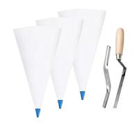 Multipurpose Masonry Grout Bag Set with Sturdy PVC Materials Bags Brick Jointer and Tuck Pointers for Work Grout Bag Pack