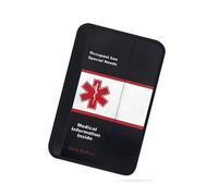 Multipurpose Medical Alert Seatbelt Cover - Available in Child and Adult Sizes with Emergency Information Pocket and Form by Help Belts in Black