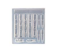 Multipurpose Nails Art Carving Templates with Butterfly and Designs for Acrylic Craft Projects Professional Tool