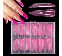 Multipurpose Nails Art Mold Set ABS Crystal Extension Tips Quick Dry Light Cured Technology Paperless Design Natural Light Cured Paperless Application Salon