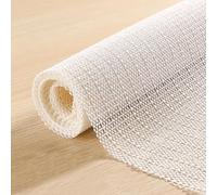 Multipurpose Non Slip Mat 80 x 130 cm Waterproof, Cut-To-Size, Washable, Non Slip Mesh Rugs Underlay Rugs Grip Under Rug Pad for on Laminate, Wooden, Vinyl Floors, off white