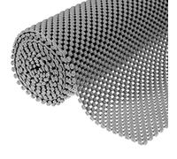 Multipurpose Non-Slip Mat, Grid Pattern PVC Non-adhesive Grip Shelf Liner Anti-slip Mat Drawer Liner Bathroom Kitchen Waterproof Floor for Home&Office,Cars,Caravans-200x50x0.3cm(Dark Grey)