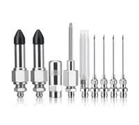 Multipurpose Nonrust Steel Greases Accessories Accuracy Nozzle Tip for Tight Space and Machinery Maintenance Greases Needle Nozzle Set