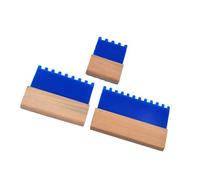 Multipurpose Paint Combs Pack of 3 for Texturing Stucco and Stucco with Sturdy Handle Design Decorative Concrete Pattern Combs