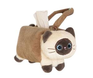 Multipurpose Plush Tissue Box Organizers for Car Storage Compartment Holds Wet Keys Change Cover Holder