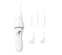 Multipurpose Powered Earwax Remover with Illuminated End Adjustable Suction Attachments for Home Use and Child Reusable Ear Cleaning