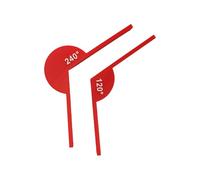 Multipurpose Protractor Ruler Angle Measurement Tool for Engineering Drafting and School Math Lessons Classroom Math Equipment