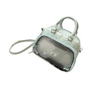 Multipurpose PU Shoulder Cross Body Bag Lightweight Bag with Practice Handbag for School Travel Daily Stylish Daily Commuting, Green, Eine Größe