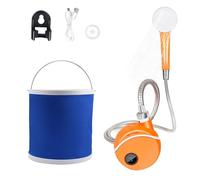 Multipurpose Rechargeable Camp Shower with Powerful Pumps & Quick Setup for Extended Wilderness Trips Waterproof Electric Shower for Camping