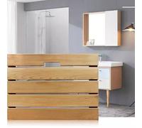Multipurpose Rectangular Wooden Bath MatBathroom Spa Shower Sauna Wooden Bath Mat,Heavy Duty Duck Board,Bathtub Mats,Bamboo Bath Mat,Waterproof Shower Mat,Quick Drying Ma